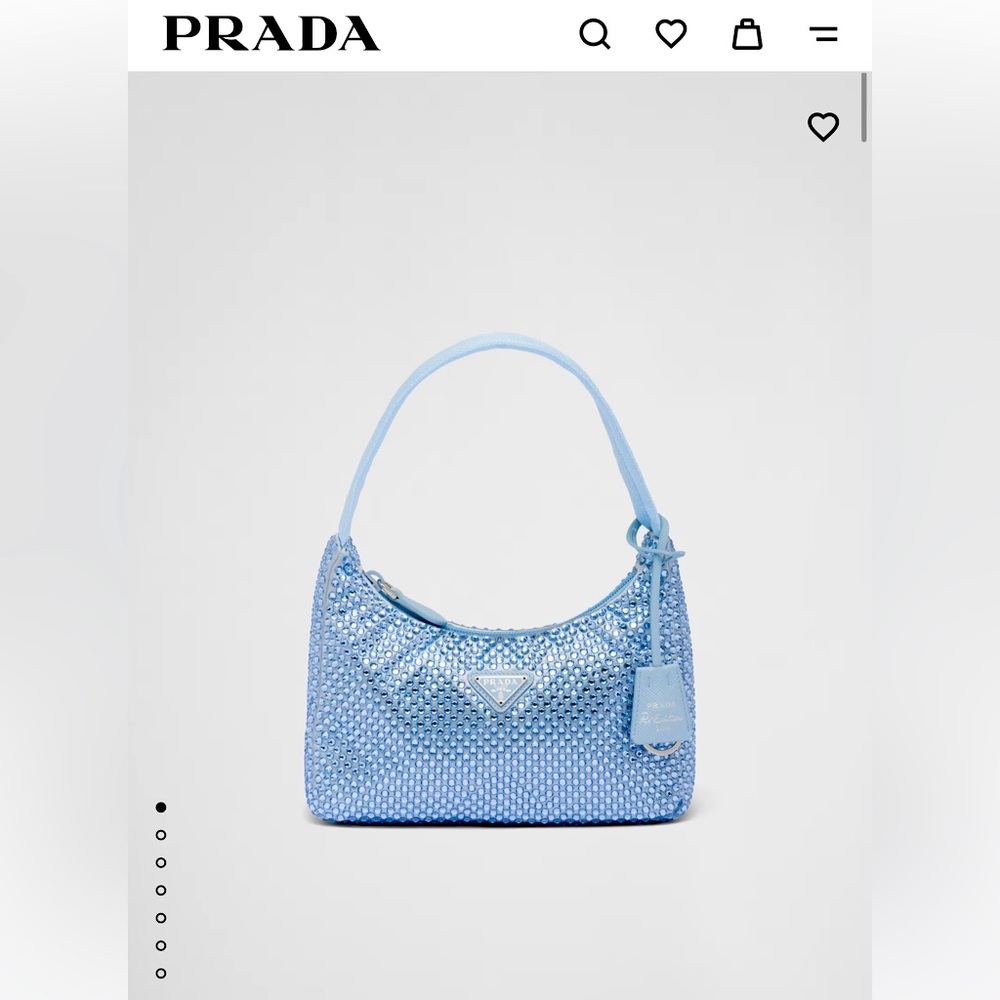 Prada Satin mini-bag with crystals